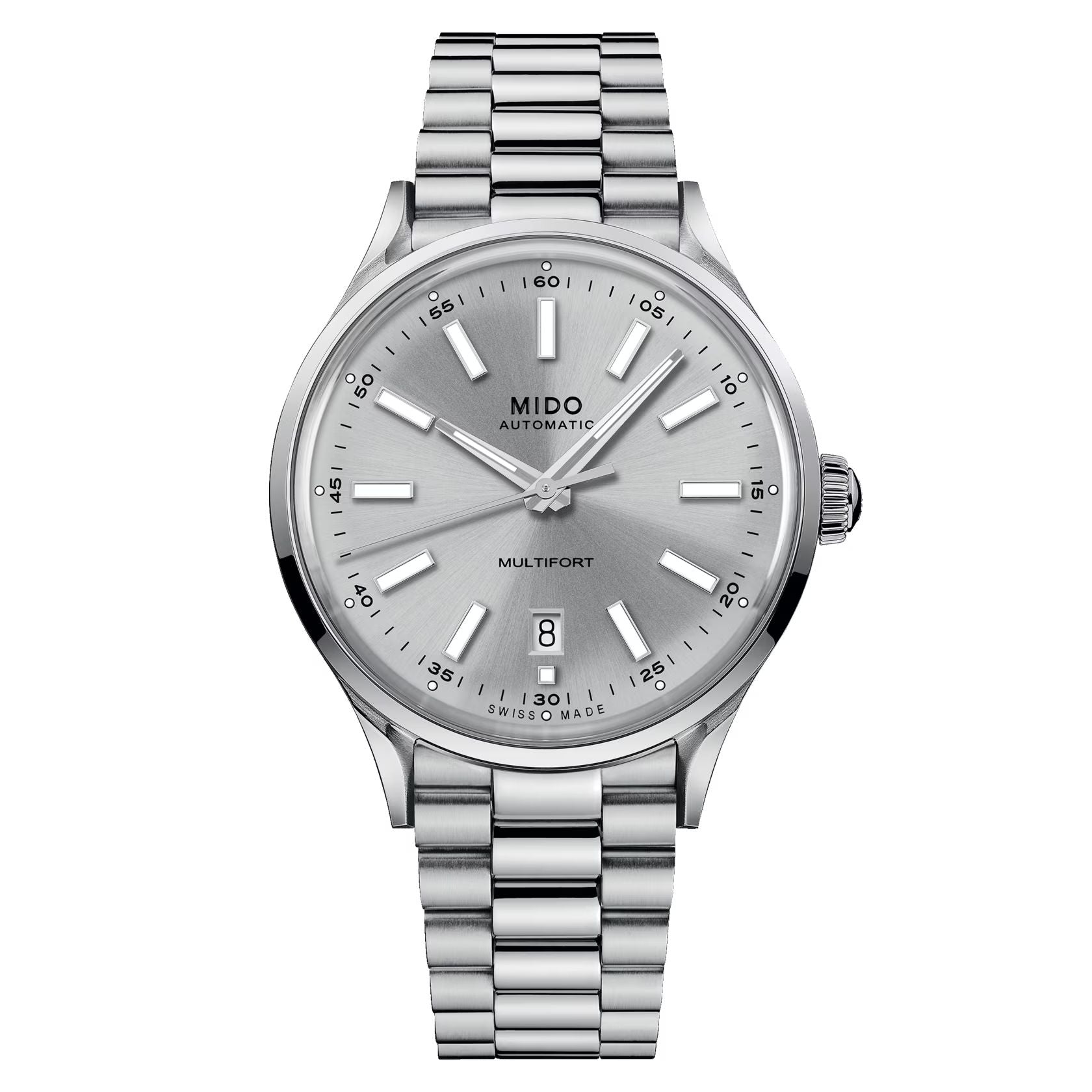 Orologio Uomo Mido Patrimony Powerwind Multifort Argentè M040407110310